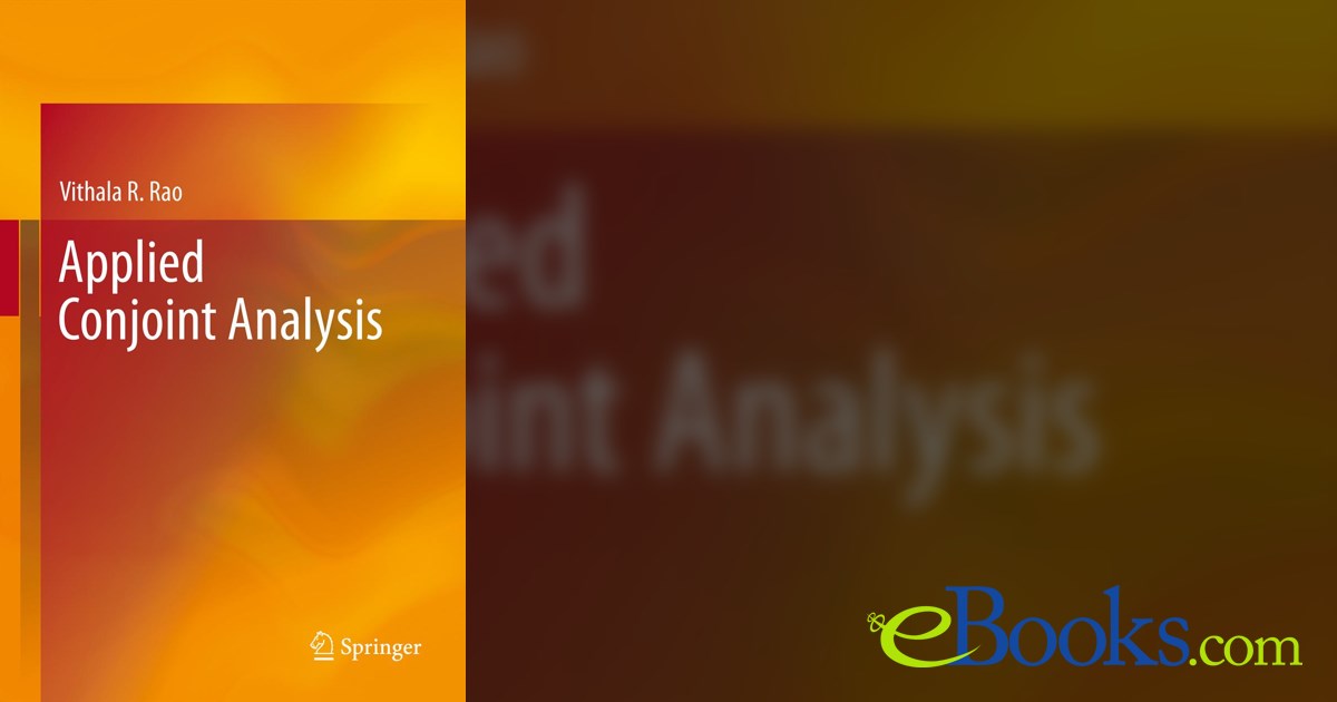 Applied Conjoint Analysis by Vithala R. Rao (ebook)