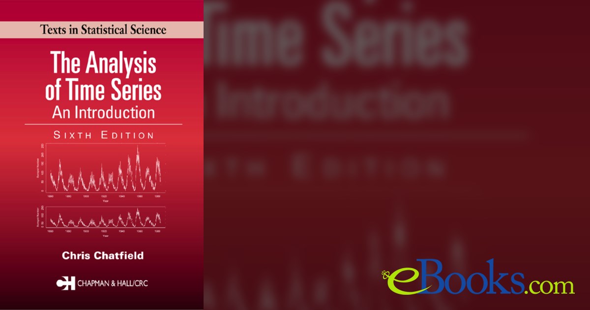 The Analysis of Time Series (6th ed.) by Chris Chatfield (ebook)