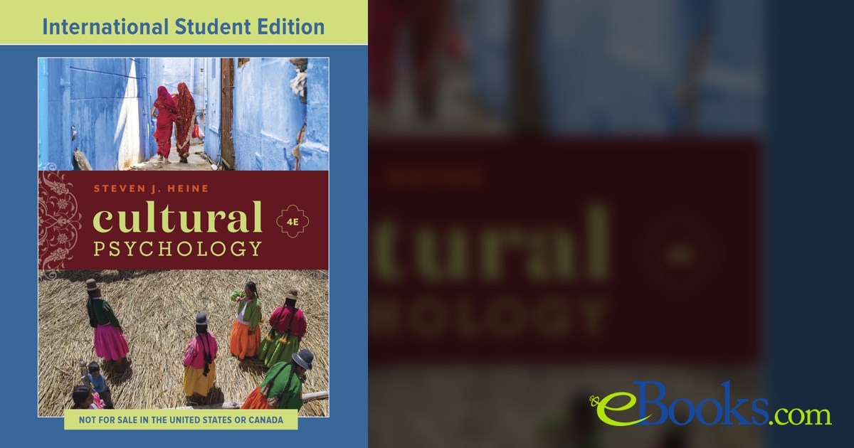 Cultural Psychology Heine 4th Edition Ebook