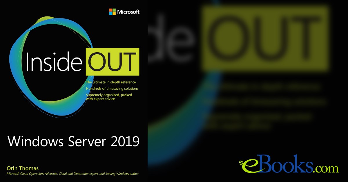 Windows Server 2019 Inside Out by Orin Thomas (ebook)