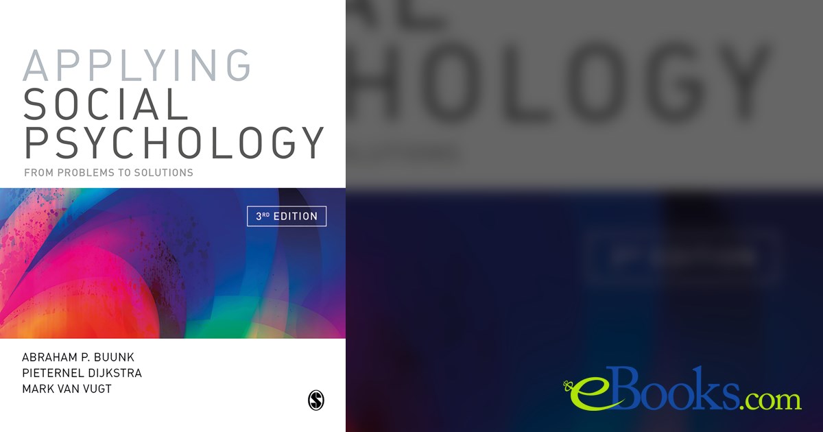Applying Social Psychology (3rd ed.) by Abraham P Buunk (ebook)