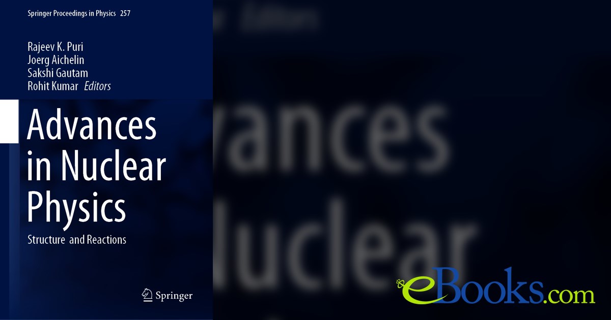 Advances in Nuclear Physics by Rajeev K. Puri (ebook)