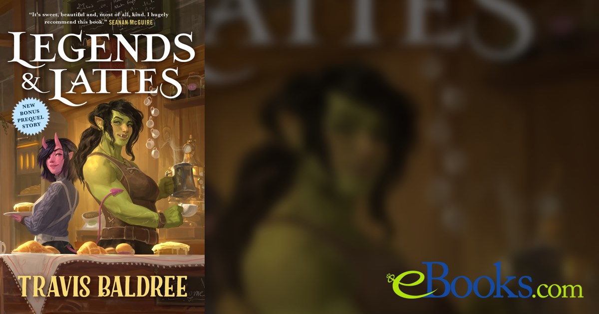 Blue Cypress Books - Legends and Lattes by Travis Baldree is a wholesome  fantasy novel following Viv, a retired warrior orc, as she opens up the  first coffee shop in Thune. It