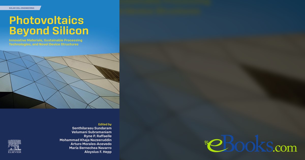 Photovoltaics Beyond Silicon by Velumani Subramaniam (ebook)