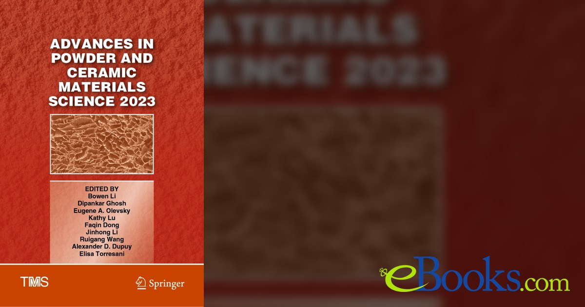 Advances in Powder and Ceramic Materials Science 2023