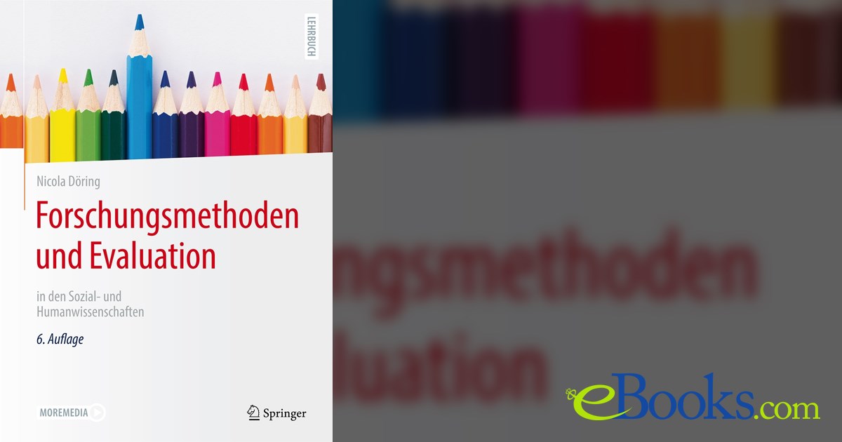 Forschungsmethoden Und Evaluation Für Human- Und Sozialwissenschaftler www.ebooks.com