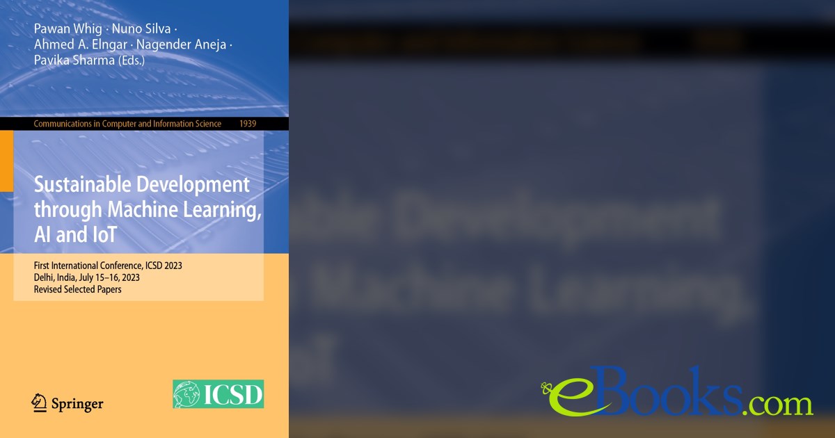 Sustainable Development through Machine Learning, AI and IoT