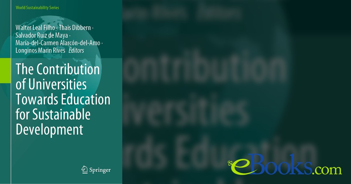 The Contribution of Universities Towards Education for Sustainable ...