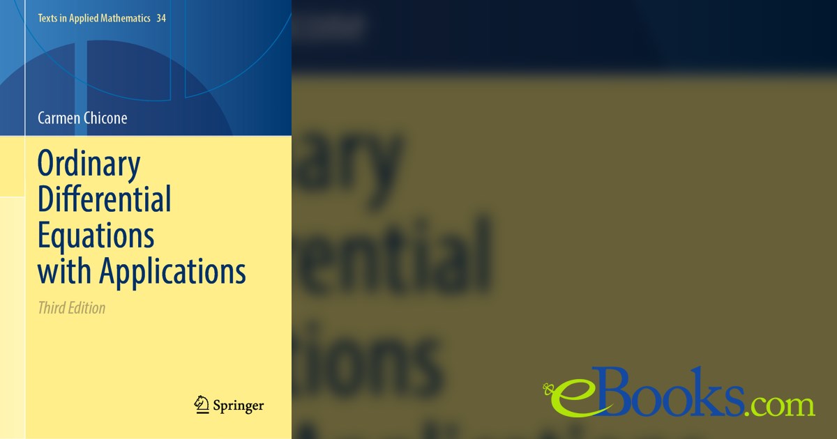 Ordinary Differential Equations with Applications (3rd ed.)