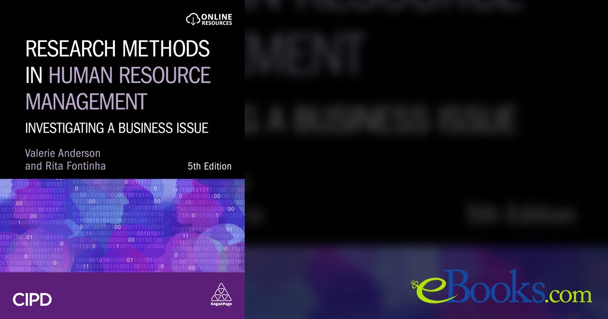 Research Methods in Human Resource Management (5th ed.)