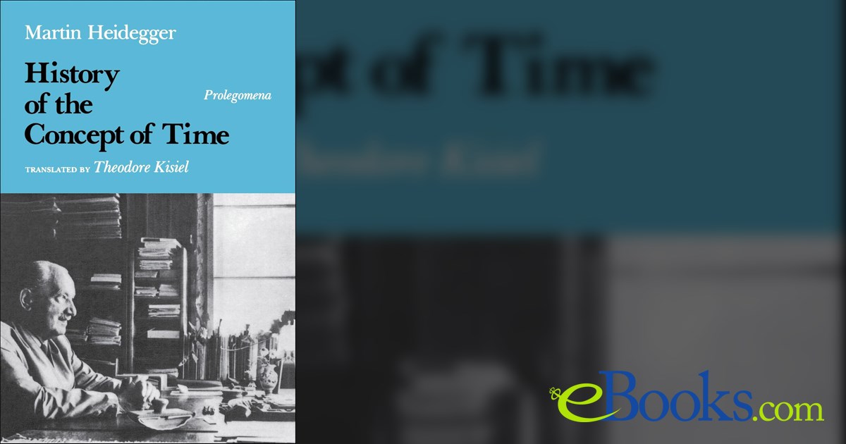 History of the concept of time by martin heidegger ebook 