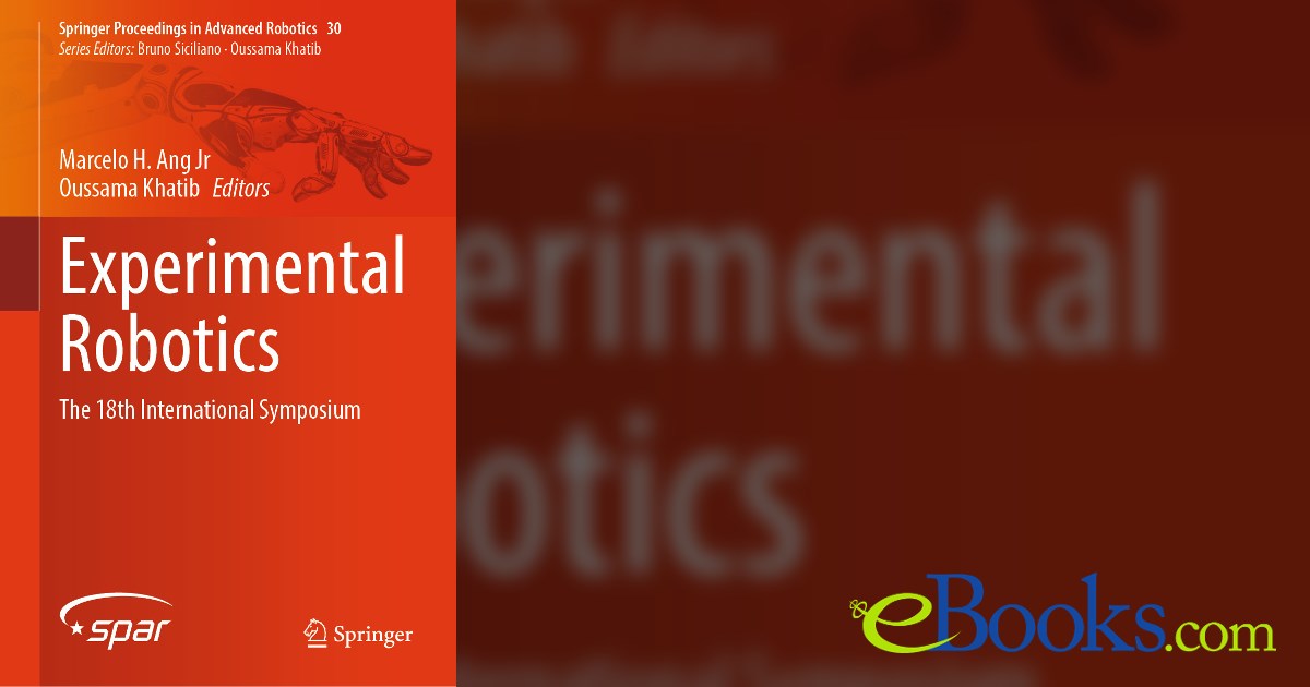 Experimental Robotics by Marcelo H. Ang Jr (ebook)