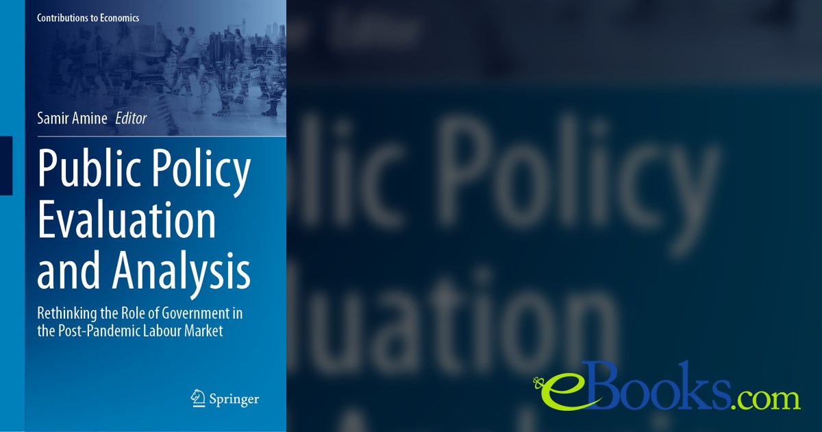 Public Policy Evaluation and Analysis by Samir Amine (ebook)