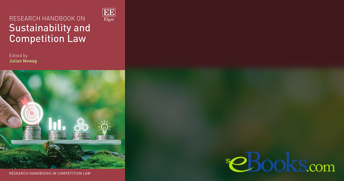 Research Handbook on Sustainability and Competition Law