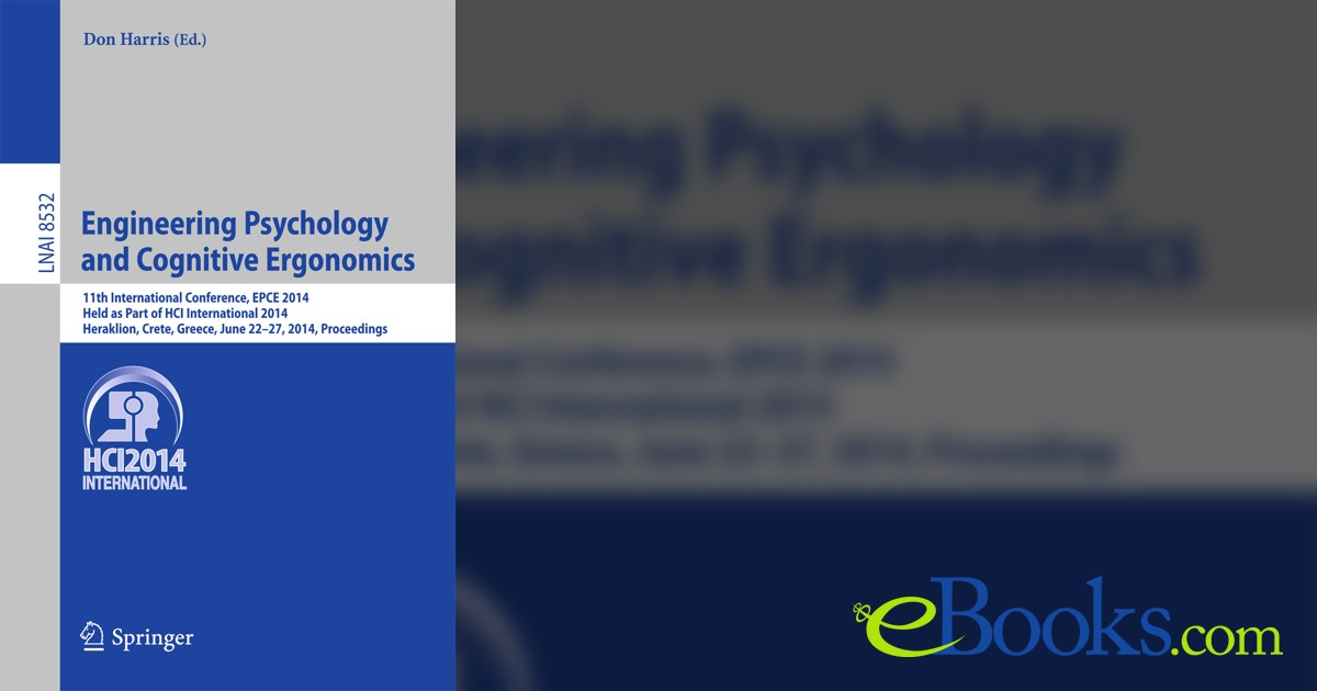 Engineering Psychology and Cognitive Ergonomics