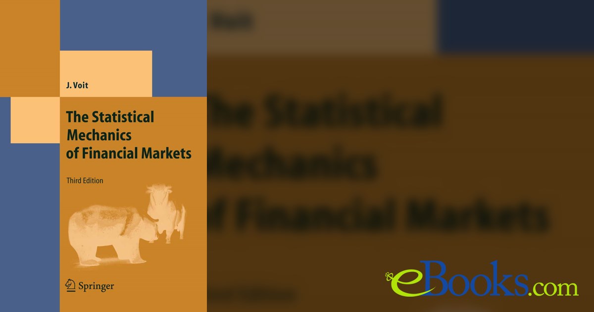 The Statistical Mechanics of Financial Markets (3rd ed.)