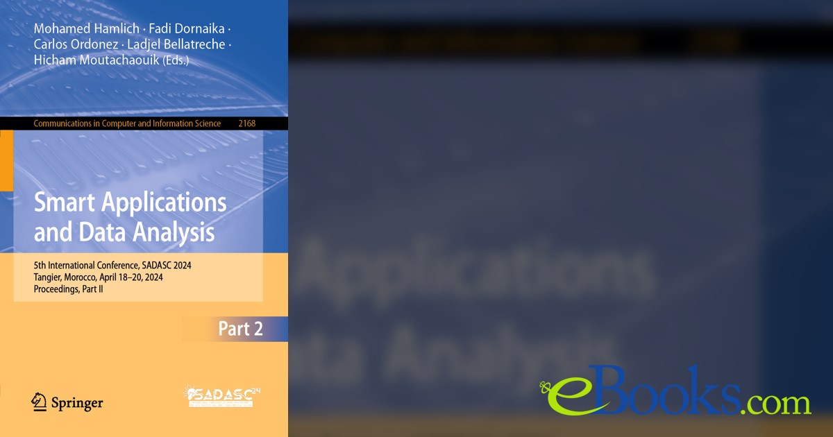 Smart Applications and Data Analysis by Mohamed Hamlich (ebook)