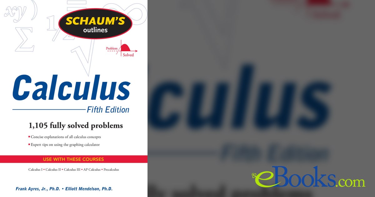 Schaum's Outline of Calculus, 5ed (5th ed.) by Frank Ayres (ebook)