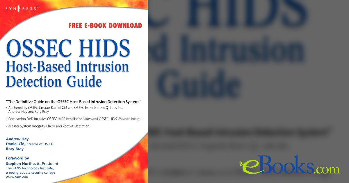 OSSEC Host-Based Intrusion Detection Guide by Daniel Cid (ebook)