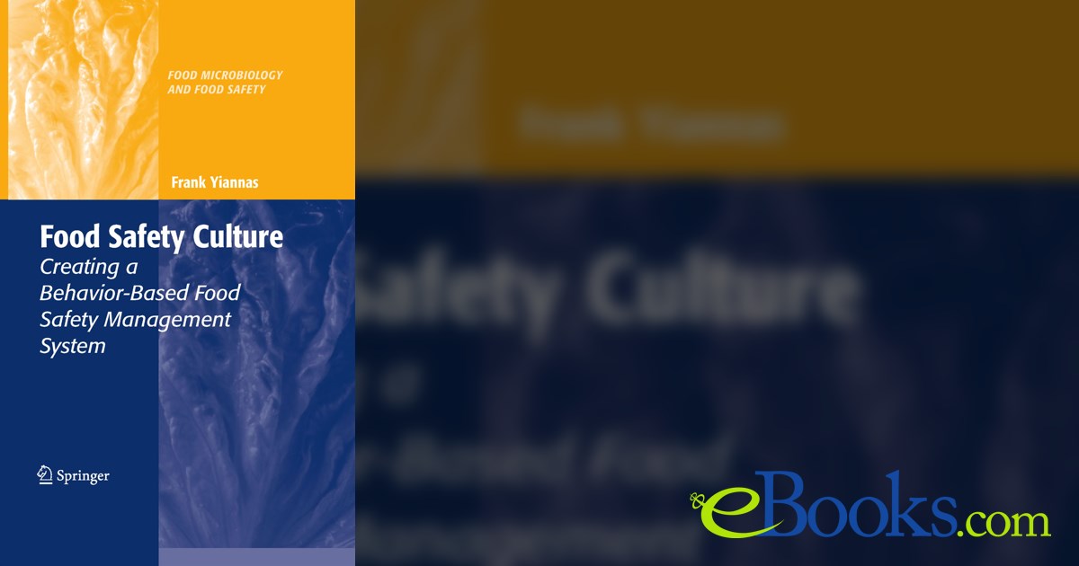 Food Safety Culture by Frank Yiannas (ebook)