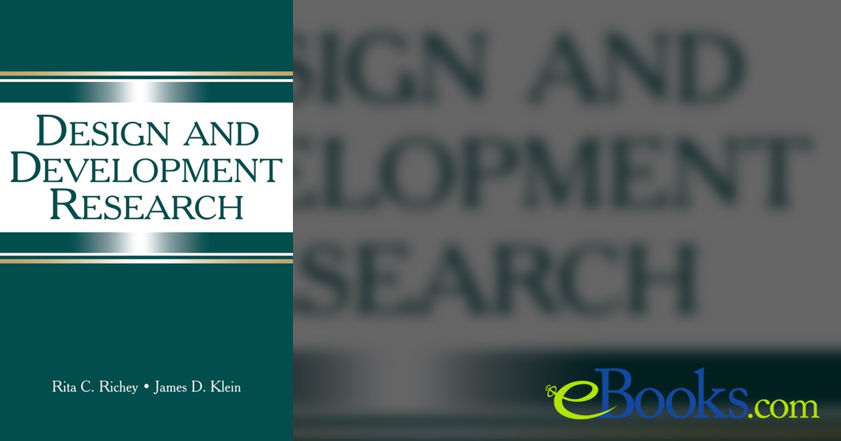 design and development research rita c richey pdf