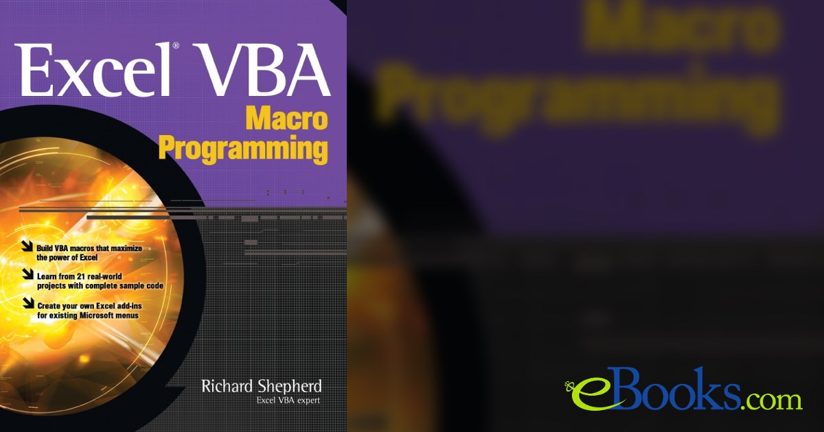 Excel VBA Macro Programming by Richard Shepherd (ebook)
