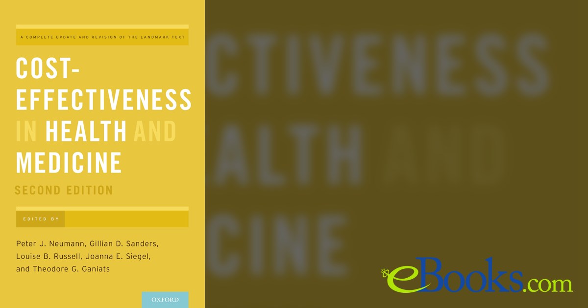 Cost Effectiveness In Health And Medicine 2nd Ed Cost effectiveness in health and medicine 2nd ed