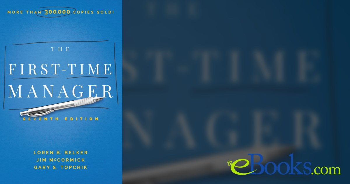 The First-Time Manager (First-Time Manager Series) eBook :  McCormick, Jim: Kindle Store