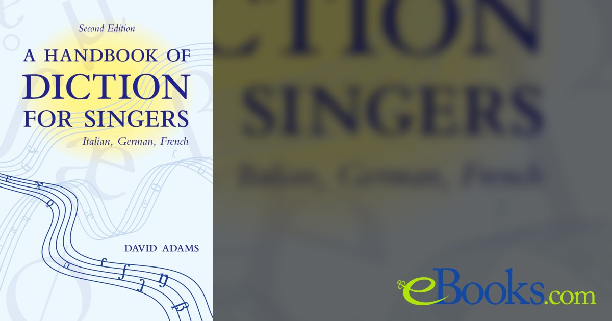 A Handbook Of Diction For Singers (usado