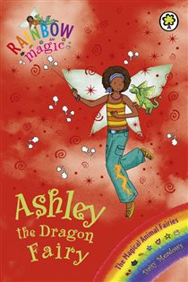 Book cover: Ashley the Dragon Fairy (Book 1 of Rainbow Magic) by Daisy Meadows (preview)