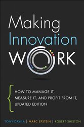 Book cover: Making Innovation Work, by Tony Davila (preview)