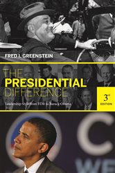 Book cover: The Presidential Difference, by Fred I. Greenstein (preview)