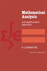 Book cover: Mathematical Analysis, by K. G. Binmore (preview)