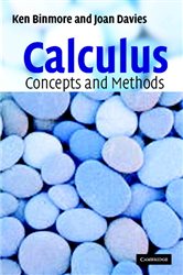 Book cover: Calculus: Concepts and Methods, by Ken Binmore (preview)