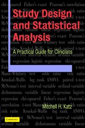 Book cover: Study Design and Statistical Analysis, by Mitchell Katz (preview)