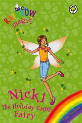 Book cover: Nicki the Holiday Camp Fairy (Book 28 of Rainbow Magic) by Daisy Meadows (preview)