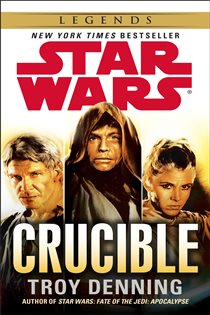 Book cover: Crucible: Star Wars Legends, by Troy Denning (preview)