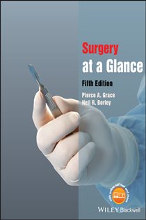 Book cover: Surgery at a Glance, by Pierce A. Grace (preview)