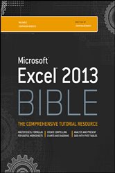 Book cover: Excel 2013 Bible, by John Walkenbach (preview)