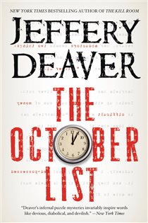 Book cover: The October List, by Jeffery Deaver (preview)