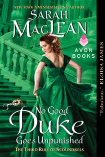 Book cover: No Good Duke Goes Unpunished (Book 3 of Rules of Scoundrels) by Sarah MacLean (preview)