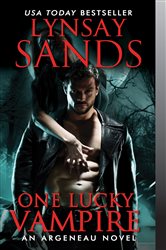 Book cover: One Lucky Vampire (Book 19 of Argeneau Vampire) by Lynsay Sands (preview)