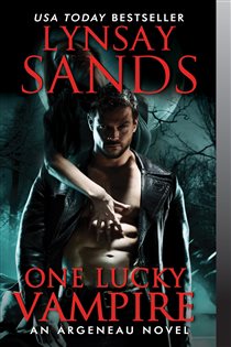 Book cover: One Lucky Vampire (Book 19 of Argeneau Vampire) by Lynsay Sands (preview)