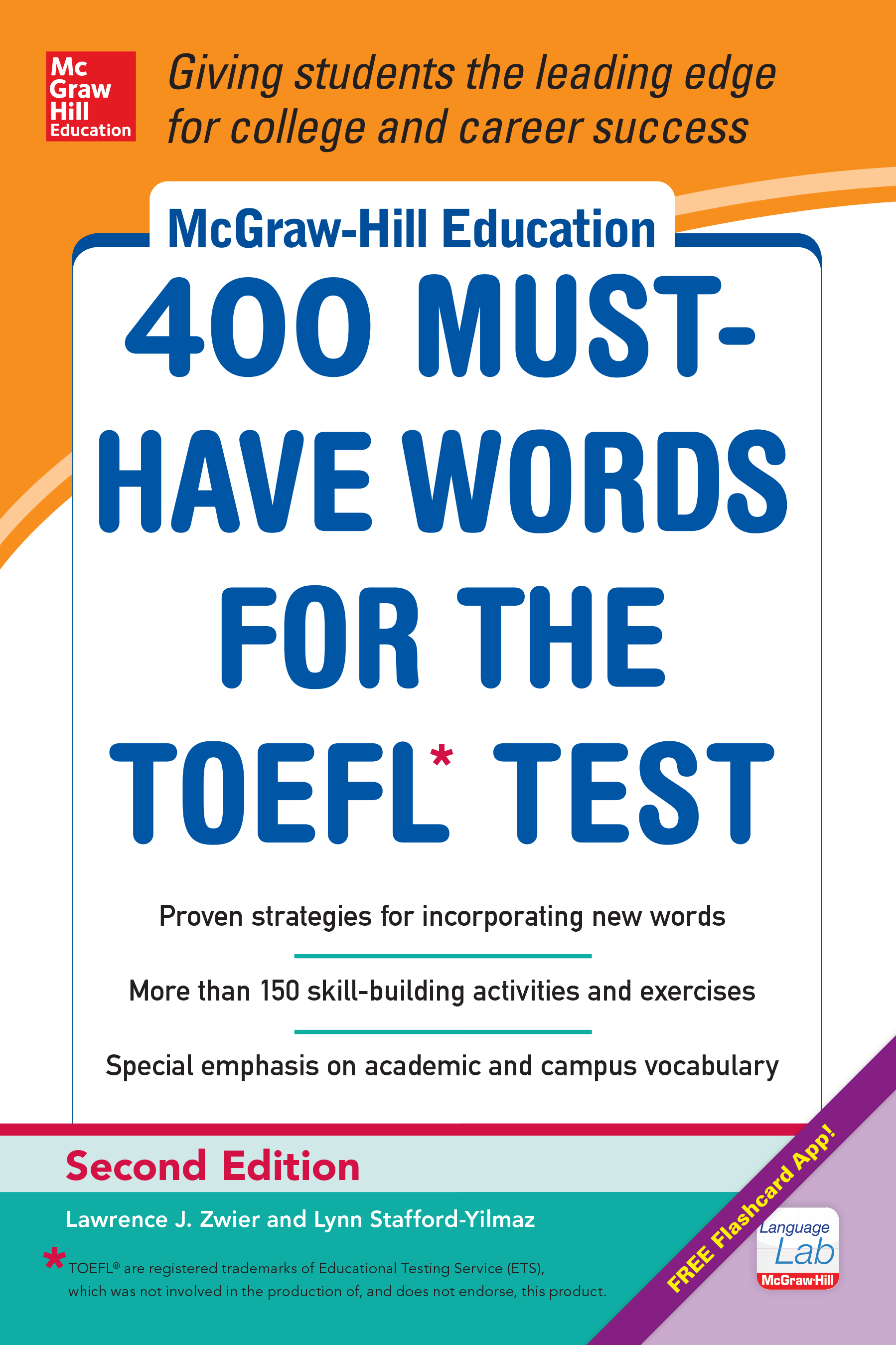 McGraw-Hill Education 400 Must-Have Words for the TOEFL, 2nd Edition
