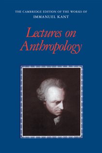 Book cover: Lectures on Anthropology, by Immanuel Kant (preview)