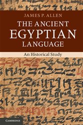 Book cover: The Ancient Egyptian Language, by James P. Allen (preview)
