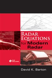 Book cover: Radar Equations for Modern Radar, by David K. Barton (preview)