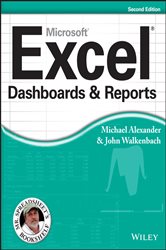 Book cover: Excel Dashboards and Reports, by Michael Alexander (preview)