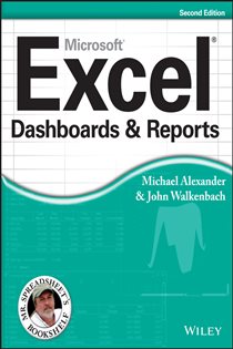 Book cover: Excel Dashboards and Reports, by Michael Alexander (preview)