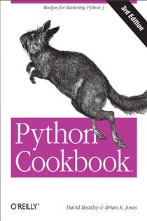 Book cover: Python Cookbook, by David Beazley (preview)